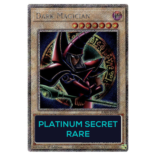 Dark Magician (Arkana) RA04-EN106a-PSR card from the Yu-Gi-Oh! set Quarter Century Stampede
