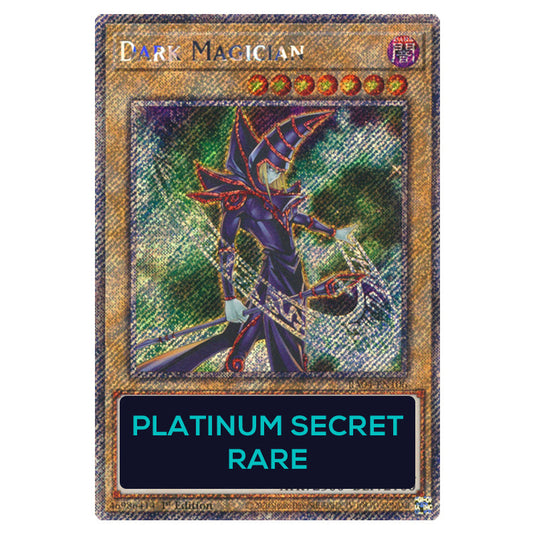 Dark Magician (7th Artwork) RA04-EN106c-PSR card from the Yu-Gi-Oh! set Quarter Century Stampede