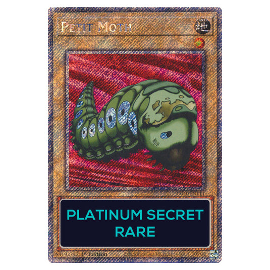 Petit Moth RA04-EN111-PSR card from the Yu-Gi-Oh! set Quarter Century Stampede