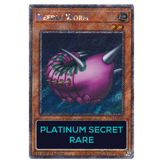 Needle Worm RA04-EN112-PSR card from the Yu-Gi-Oh! set Quarter Century Stampede