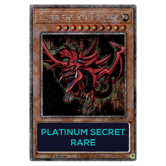 Slifer the Sky Dragon RA04-EN117-PSR card from the Yu-Gi-Oh! set Quarter Century Stampede