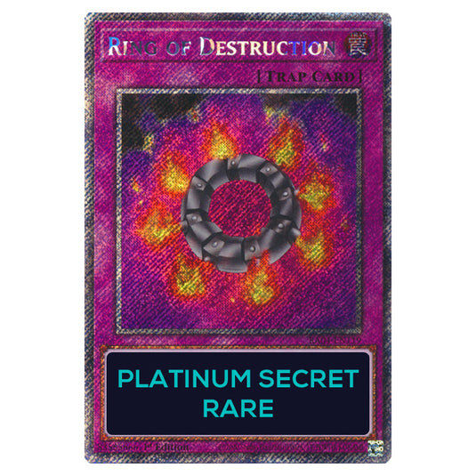 Ring of Destruction RA04-EN119-PSR card from the Yu-Gi-Oh! set Quarter Century Stampede