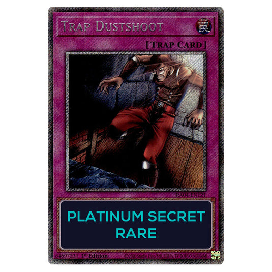 Trap Dustshoot RA04-EN121-PSR card from the Yu-Gi-Oh! set Quarter Century Stampede