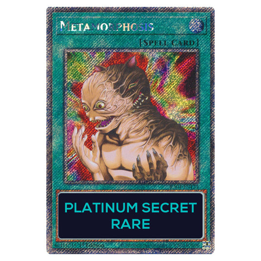 Metamorphosis RA04-EN123-PSR card from the Yu-Gi-Oh! set Quarter Century Stampede