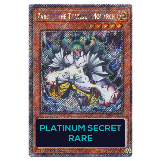 Zaborg the Thunder Monarch RA04-EN125-PSR card from the Yu-Gi-Oh! set Quarter Century Stampede