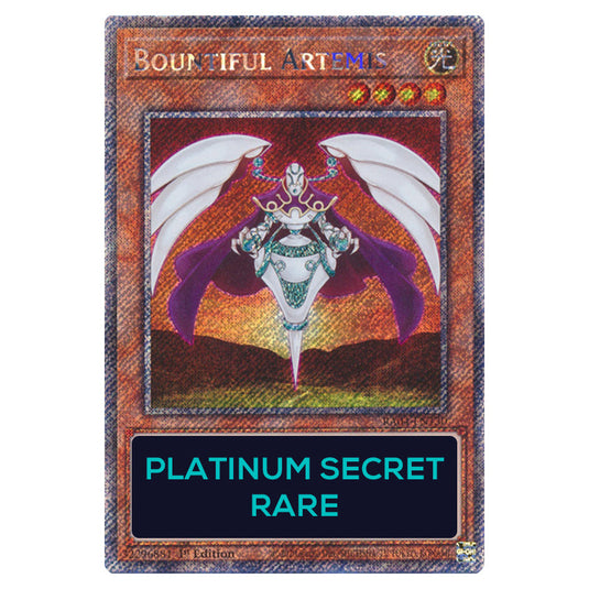 Bountiful Artemis RA04-EN130-PSR card from the Yu-Gi-Oh! set Quarter Century Stampede