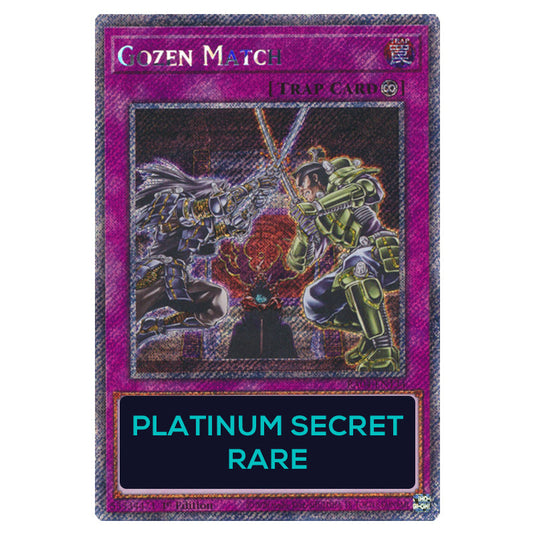 Gozen Match RA04-EN134-PSR card from the Yu-Gi-Oh! set Quarter Century Stampede
