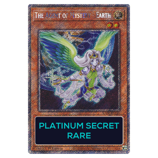 The Agent of Mystery - Earth RA04-EN146-PSR card from the Yu-Gi-Oh! set Quarter Century Stampede
