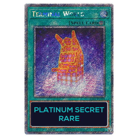 Terminal World RA04-EN148-PSR card from the Yu-Gi-Oh! set Quarter Century Stampede