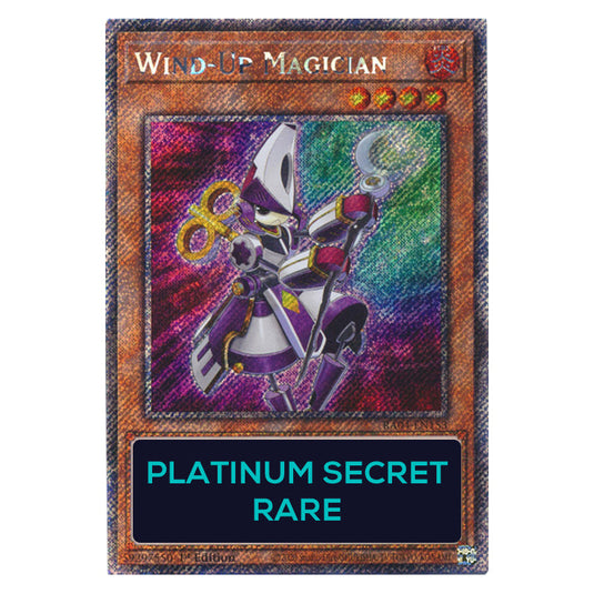 Wind-Up Magician RA04-EN153-PSR card from the Yu-Gi-Oh! set Quarter Century Stampede