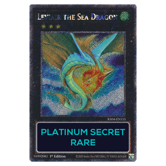 Leviair the Sea Dragon RA04-EN155-PSR card from the Yu-Gi-Oh! set Quarter Century Stampede