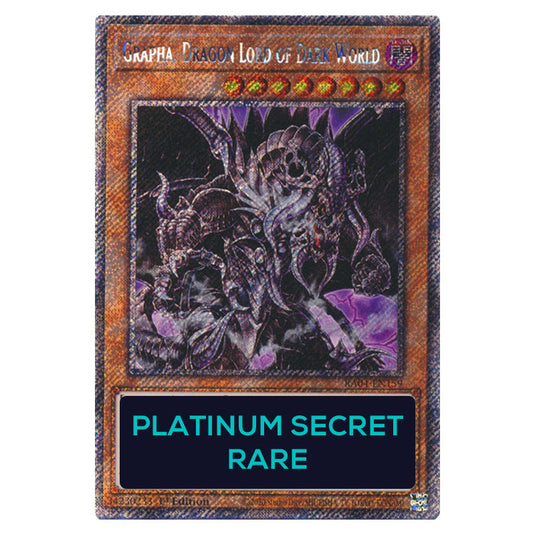 Grapha, Dragon Lord of Dark World RA04-EN159-PSR card from the Yu-Gi-Oh! set Quarter Century Stampede