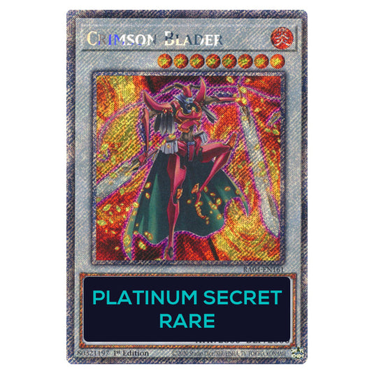 Crimson Blader RA04-EN161-PSR card from the Yu-Gi-Oh! set Quarter Century Stampede