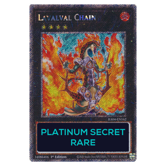 Lavalval Chain RA04-EN162-PSR card from the Yu-Gi-Oh! set Quarter Century Stampede