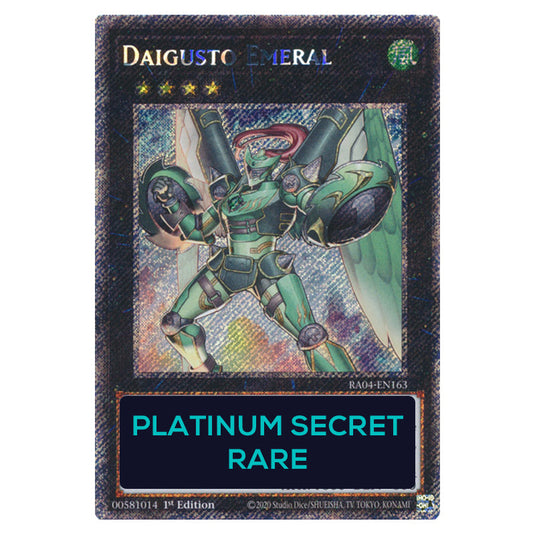 Daigusto Emeral RA04-EN163-PSR card from the Yu-Gi-Oh! set Quarter Century Stampede
