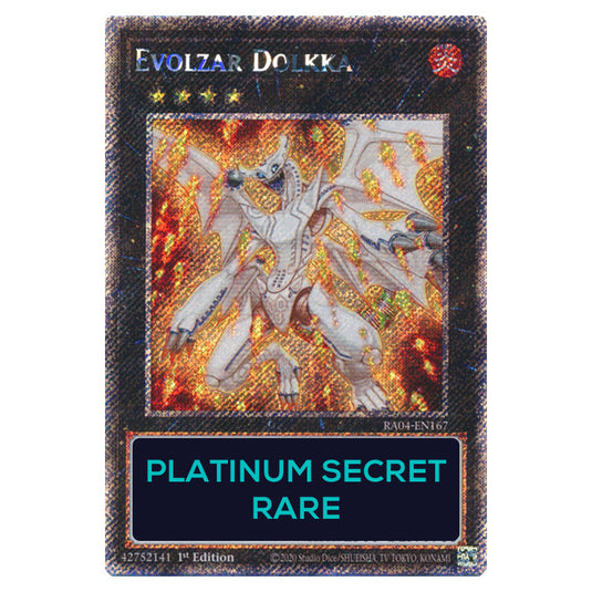 Evolzar Dolkka RA04-EN167-PSR card from the Yu-Gi-Oh! set Quarter Century Stampede