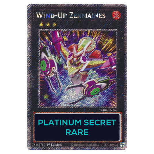 Wind-Up Zenmaines RA04-EN168-PSR card from the Yu-Gi-Oh! set Quarter Century Stampede