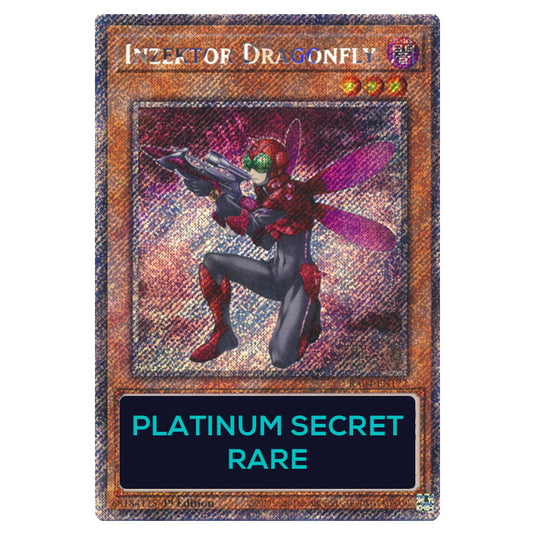 Inzektor Dragonfly RA04-EN172-PSR card from the Yu-Gi-Oh! set Quarter Century Stampede