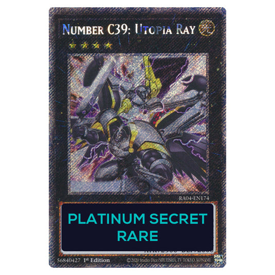 Number C39: Utopia Ray RA04-EN174-PSR card from the Yu-Gi-Oh! set Quarter Century Stampede