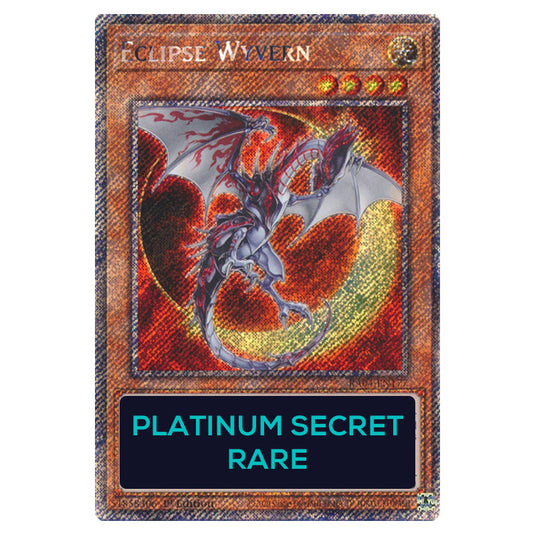 Eclipse Wyvern RA04-EN177-PSR card from the Yu-Gi-Oh! set Quarter Century Stampede