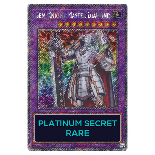 Gem-Knight Master Diamond RA04-EN178-PSR card from the Yu-Gi-Oh! set Quarter Century Stampede