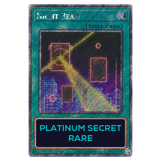 Night Beam RA04-EN182-PSR card from the Yu-Gi-Oh! set Quarter Century Stampede