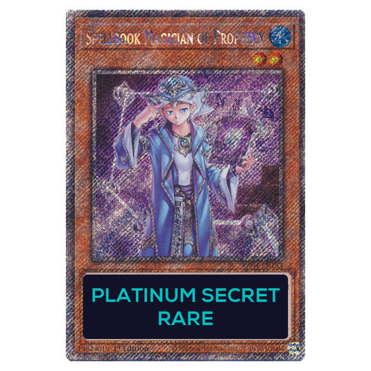 Spellbook Magician of Prophecy RA04-EN183-PSR card from the Yu-Gi-Oh! set Quarter Century Stampede