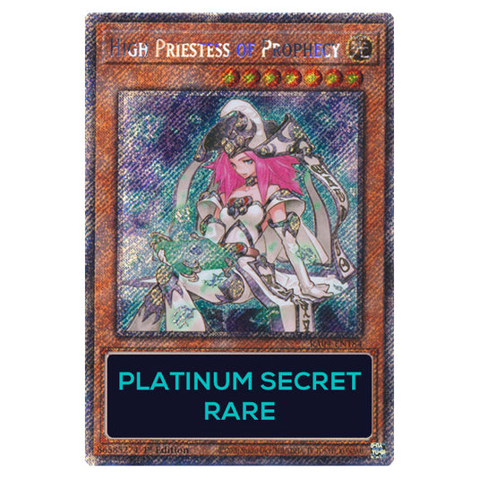 High Priestess of Prophecy RA04-EN184-PSR card from the Yu-Gi-Oh! set Quarter Century Stampede