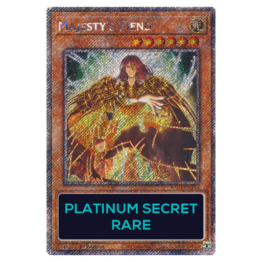 Majesty's Fiend RA04-EN216-PSR card from the Yu-Gi-Oh! set Quarter Century Stampede