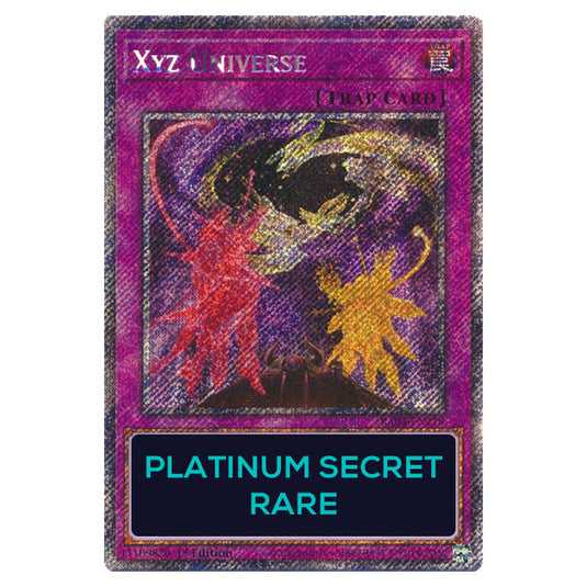 Xyz Universe RA04-EN218-PSR card from the Yu-Gi-Oh! set Quarter Century Stampede