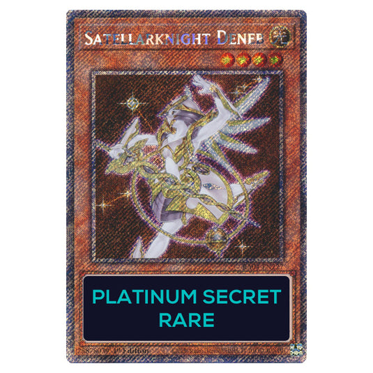 Satellarknight Deneb RA04-EN227-PSR card from the Yu-Gi-Oh! set Quarter Century Stampede