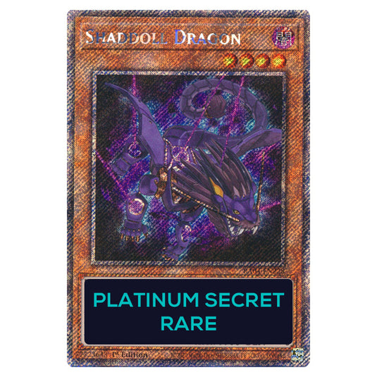 Shaddoll Dragon RA04-EN228-PSR card from the Yu-Gi-Oh! set Quarter Century Stampede