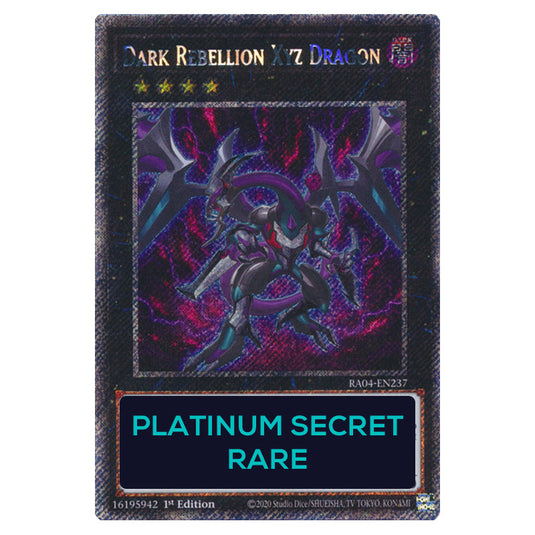 Dark Rebellion Xyz Dragon RA04-EN237-PSR card from the Yu-Gi-Oh! set Quarter Century Stampede