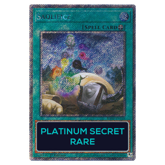 Saqlifice RA04-EN238-PSR card from the Yu-Gi-Oh! set Quarter Century Stampede