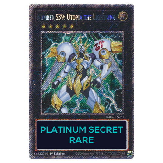 Number S39: Utopia the Lightning RA04-EN251-PSR card from the Yu-Gi-Oh! set Quarter Century Stampede