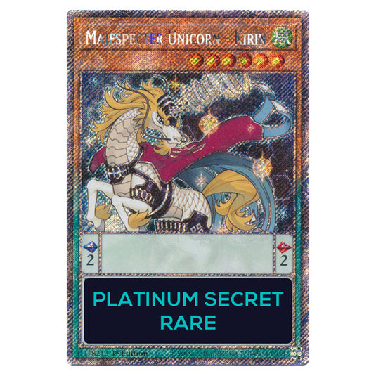 Majespecter Unicorn - Kirin RA04-EN260-PSR card from the Yu-Gi-Oh! set Quarter Century Stampede
