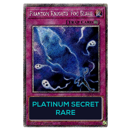 Phantom Knights' Fog Blade RA04-EN264-PSR card from the Yu-Gi-Oh! set Quarter Century Stampede