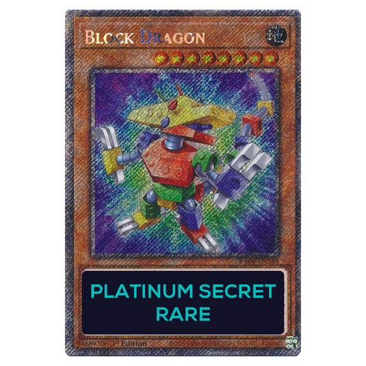 Block Dragon RA04-EN268-PSR card from the Yu-Gi-Oh! set Quarter Century Stampede