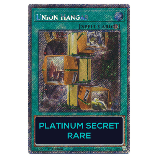 Union Hangar RA04-EN270-PSR card from the Yu-Gi-Oh! set Quarter Century Stampede