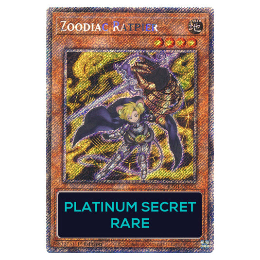 Zoodiac Ratpier RA04-EN274-PSR card from the Yu-Gi-Oh! set Quarter Century Stampede