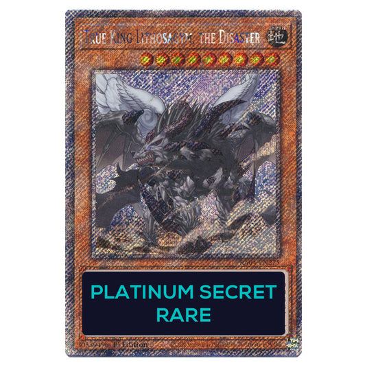 True King Lithosagym, the Disaster RA04-EN275-PSR card from the Yu-Gi-Oh! set Quarter Century Stampede