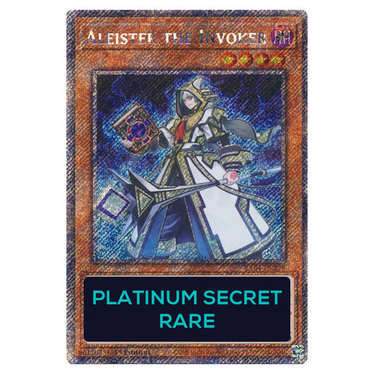 Aleister the Invoker RA04-EN278-PSR card from the Yu-Gi-Oh! set Quarter Century Stampede