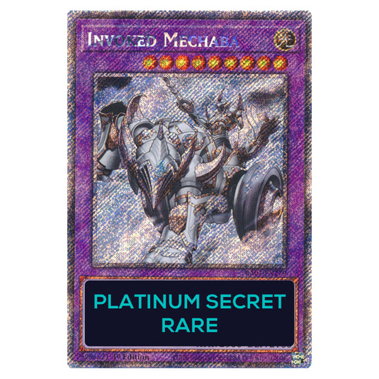Invoked Mechaba RA04-EN279-PSR card from the Yu-Gi-Oh! set Quarter Century Stampede