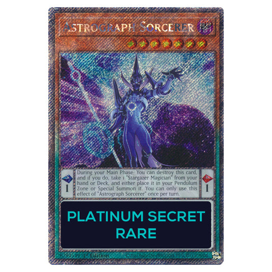 Astrograph Sorcerer RA04-EN282-PSR card from the Yu-Gi-Oh! set Quarter Century Stampede