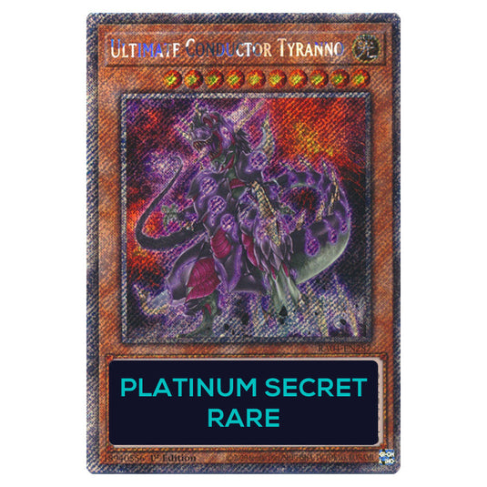 Ultimate Conductor Tyranno RA04-EN287-PSR card from the Yu-Gi-Oh! set Quarter Century Stampede