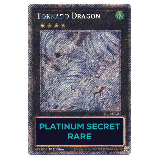Tornado Dragon RA04-EN289-PSR card from the Yu-Gi-Oh! set Quarter Century Stampede