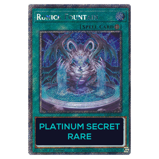Runick Fountain RA04-EN296-PSR card from the Yu-Gi-Oh! set Quarter Century Stampede
