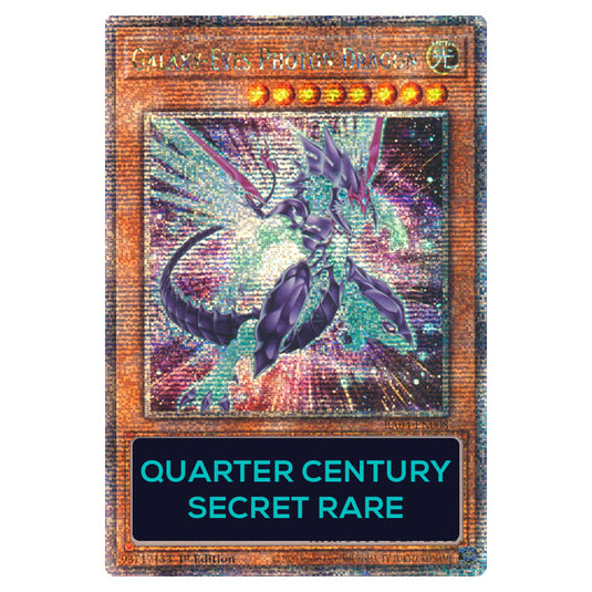 Galaxy-Eyes Photon Dragon (New Artwork) RA04-EN008-QCSR card from the Yu-Gi-Oh! set Quarter Century Stampede