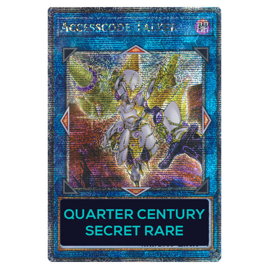Accesscode Talker (New Artwork) RA04-EN079-QCSR card from the Yu-Gi-Oh! set Quarter Century Stampede