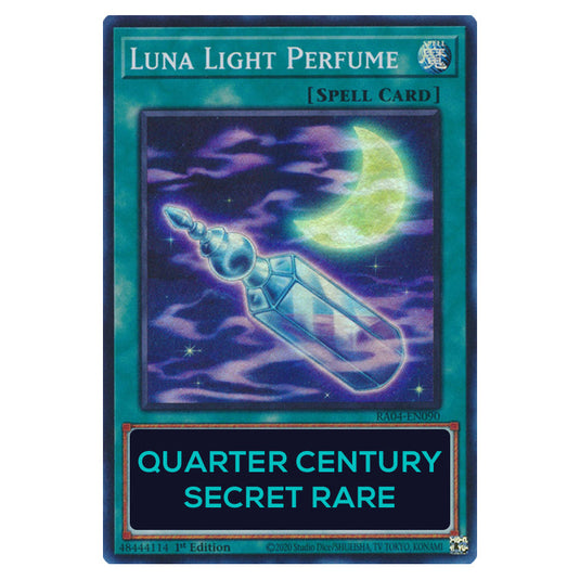 Luna Light Perfume RA04-EN090-QCSR card from the Yu-Gi-Oh! set Quarter Century Stampede